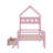 Twin-Size Wooden Platform Bed With Safety Guardrails And Integrated Drawers-1461088373