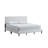 Baron G00709-FB-Full Size Platform Bed , WHITE Faux Leather-382940228-382940229