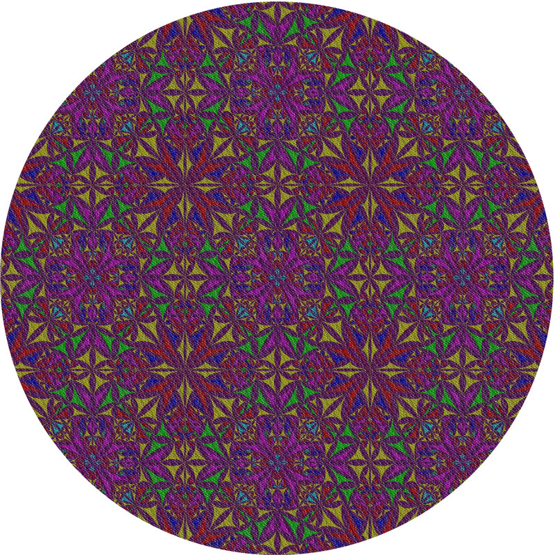 Tapis mauve, Rond 7 pi