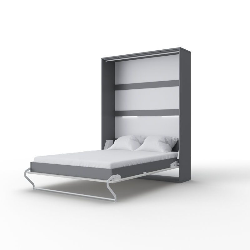 Aubri European Double (140 x 200cm), White/Dark Grey
