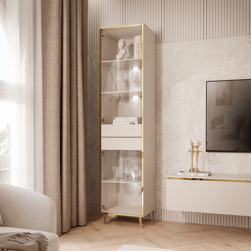 Aurora Display with LED Lighting, Cashmere