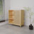 Bamboo Bathroom Storage Cabinet  with Magnetic Door and Shelves for Laundry or Bedroom