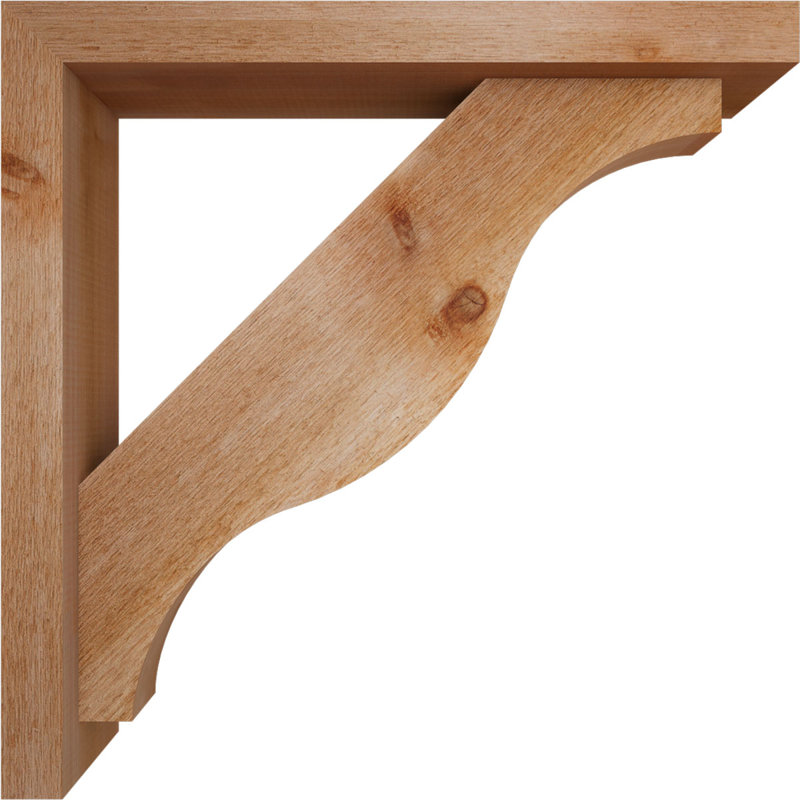 Support Funston Block avec support décalé, 26 x 26, Cèdre rouge occidental de l 4 po (scié brut)