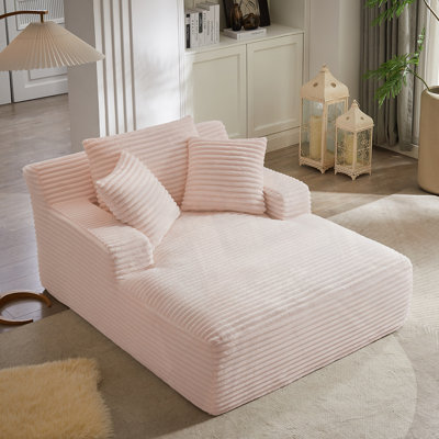 Oversized Corduroy Upholstered Modern Sofa Couch
