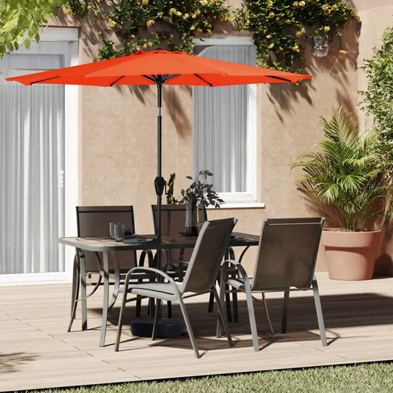  Parasol d'extérieur 90 po, Orange