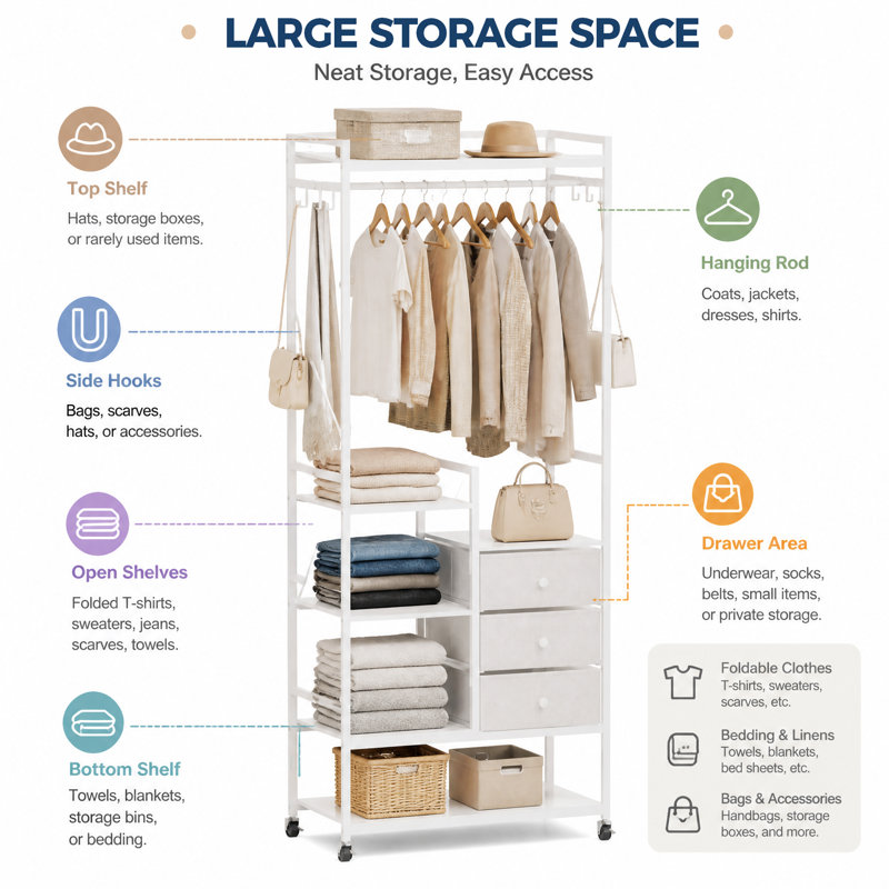 0 Door Aluminum Wardrobe