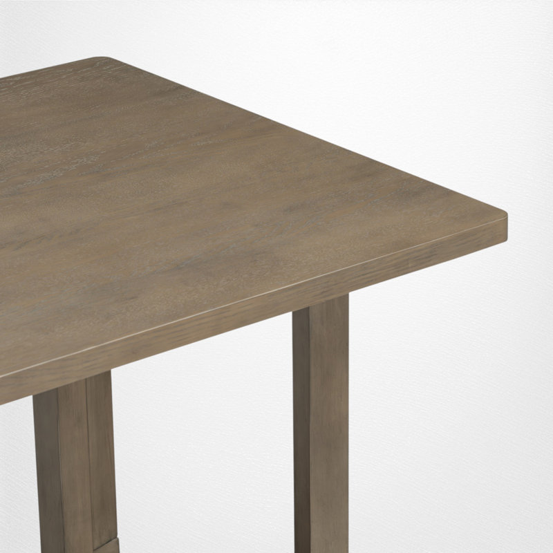 Ensemble de salle à manger 7 pièces, table rectangulaire et 6 chaises rembourrées à dossier arrondi, style scandinave, pour salle à manger et cuisine