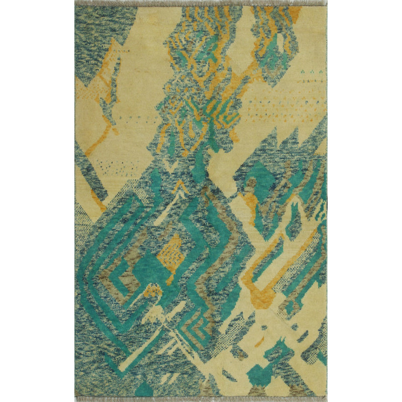 Tapis unique en laine 3 pi 1 po x 4 pi 9 po Durime 2022