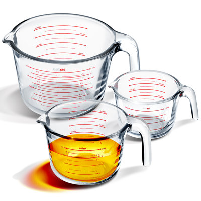 Eatex Borosilicate Glass Measuring Cup Set