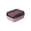 Bac à litière semi-fermé pour entrée de chat, 19,69 po x 14,17 po x 8,66 po, rose-131214254