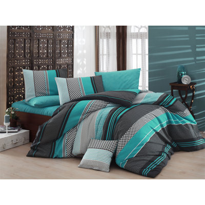 Cotton Blend Floral Duvet Cover