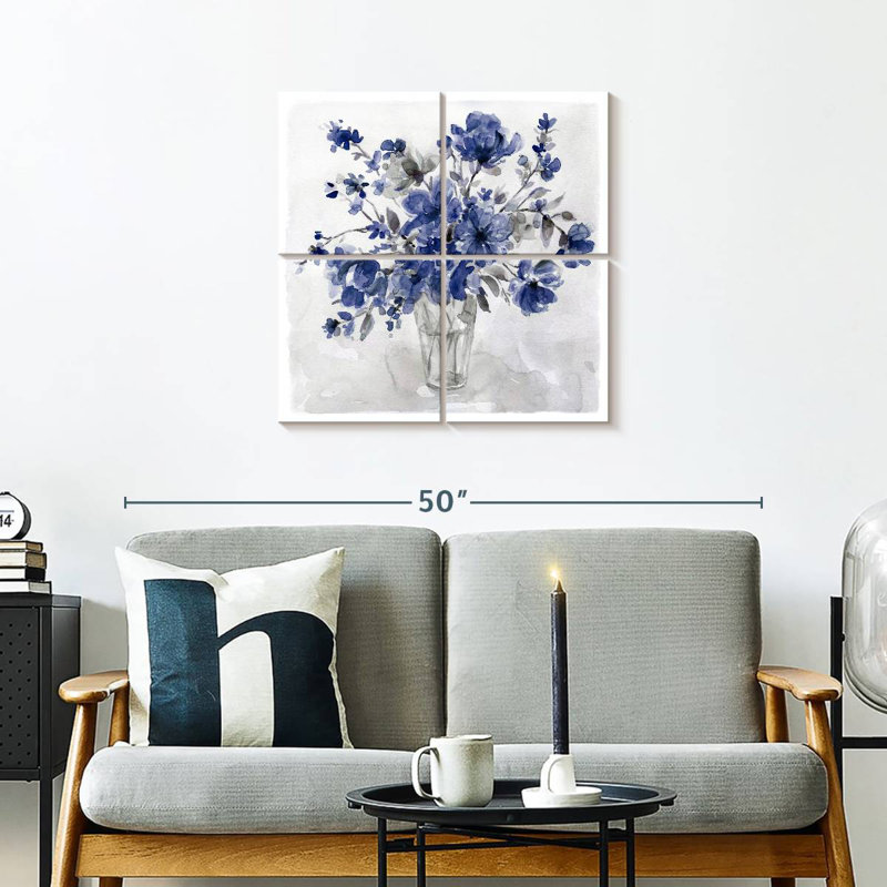 Bouquet Harnek Indigo, H 26 po x l 26 po