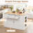 Skylaar Solid Wood Top Kitchen Island-1317624447