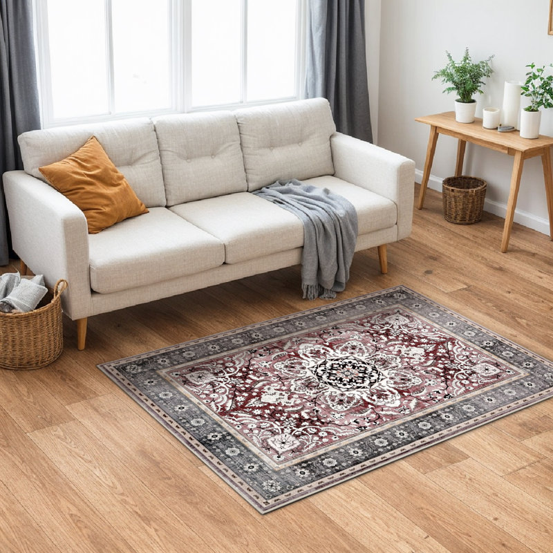 Tapis de couloir antidérapant en caoutchouc à doublure en caoutchouc antidérapant Home Decor, Rectangle 2 pi 8 po x 4 pi