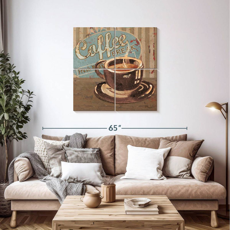 Plaque Tergel Coffee Brew II, H 38 po x l 38 po