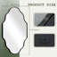Oval Bathroom Mirror, Aluminium Frame Vanity Mirror with 4mm HD Shatterproof Glass, Wall Mounted Portrait or Landscape-181566498-181566496