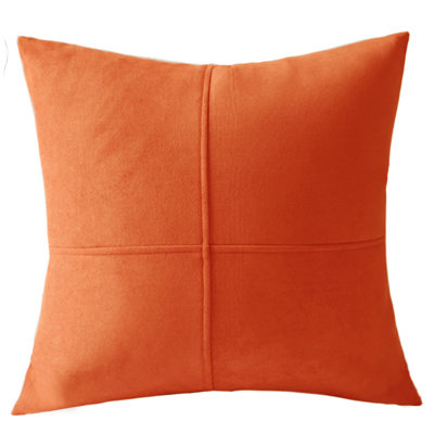  Set of 2 Plain Colors Equal Quadrants Throw Pillows FULL set with INSERTS 