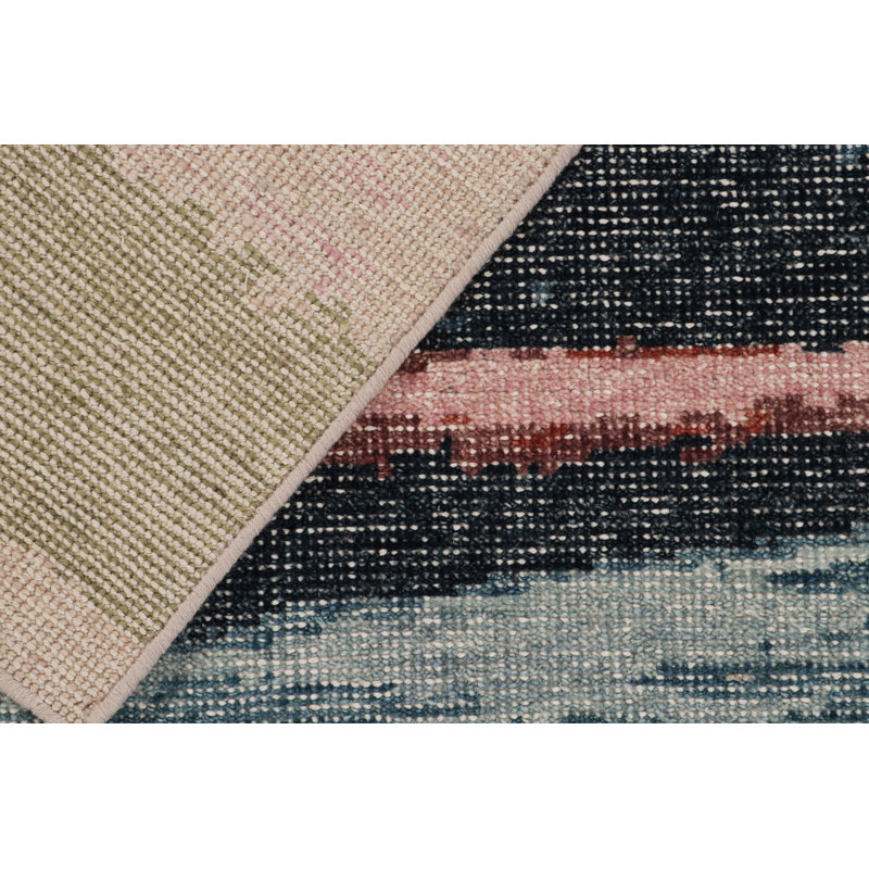 Rug & Kilim’S Distressed Modern Runner In Multihued Abstract Patterns, Runner 2'6" x 14'