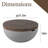 Kamsville Round Concrete Side Table