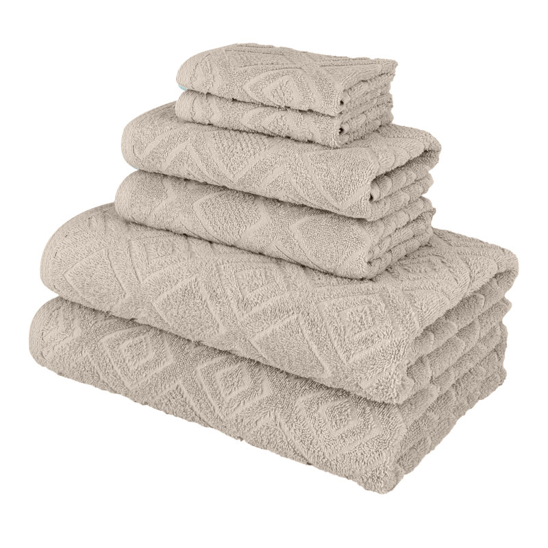 Turkish Cotton Midweight Jacquard Mulit-Size Set, Platinum