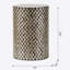 Tabouret de jardin cylindrique avec table d'appoint D14x20