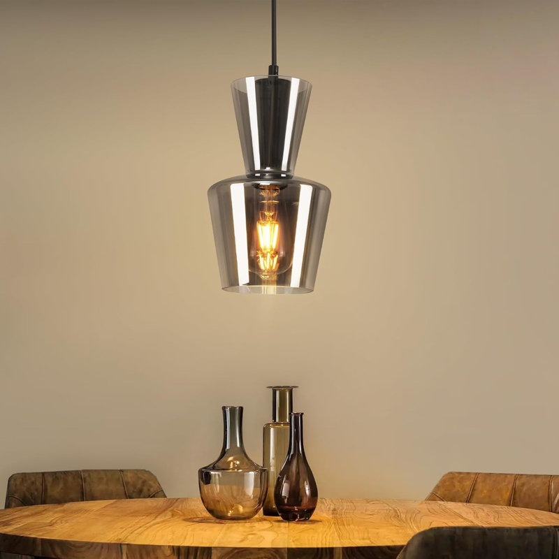 1 - Light Matte Black Cylinder Pendant