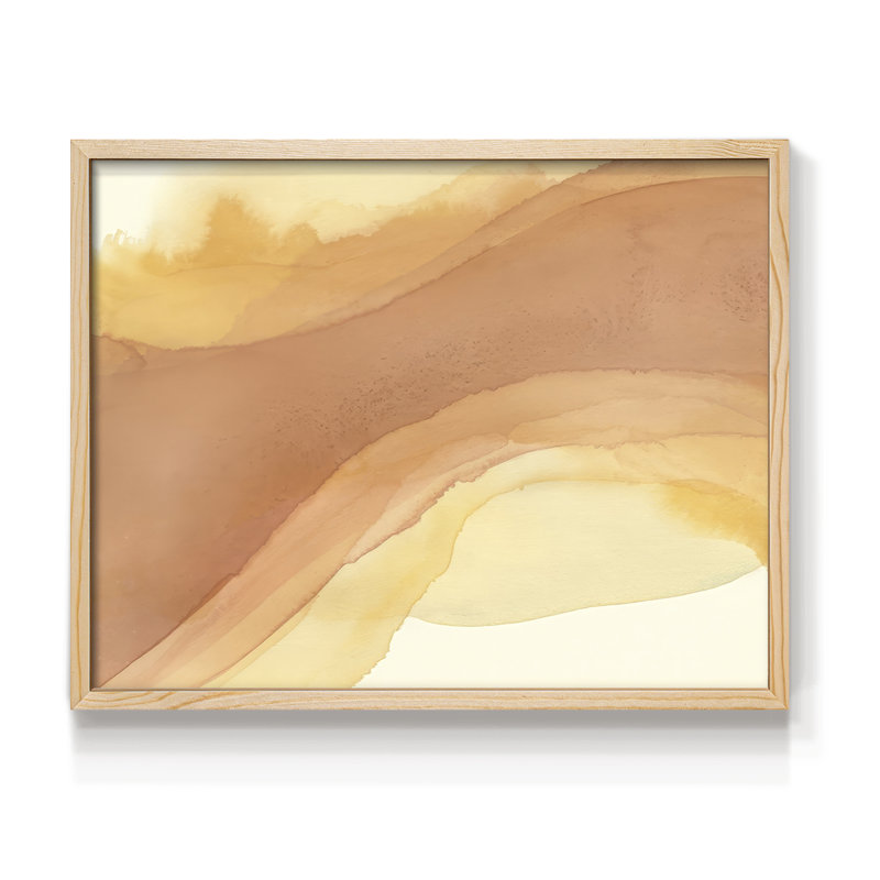 Coucher de soleil couchant II - reproduction encadrée - réversible, H 8 po x l 10 po, Naturel