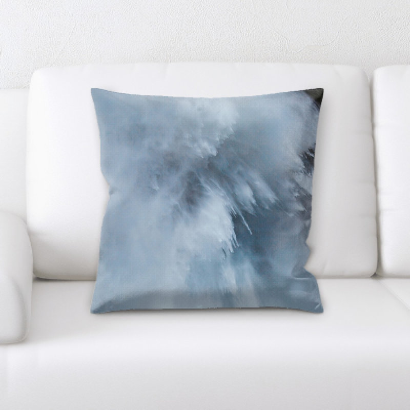 Waterfall Microsuede Reversible Throw Pillow