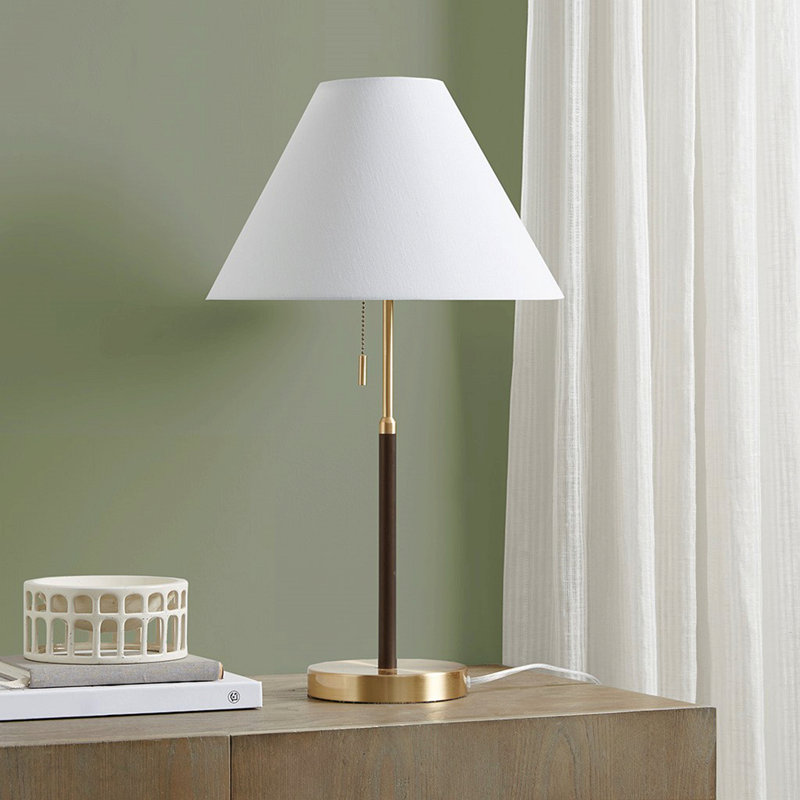 Lampe de table à chaîne deux tons