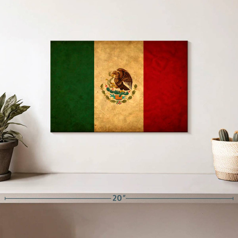 Drapeau mexicain Borges, H 8 po x l 12 po