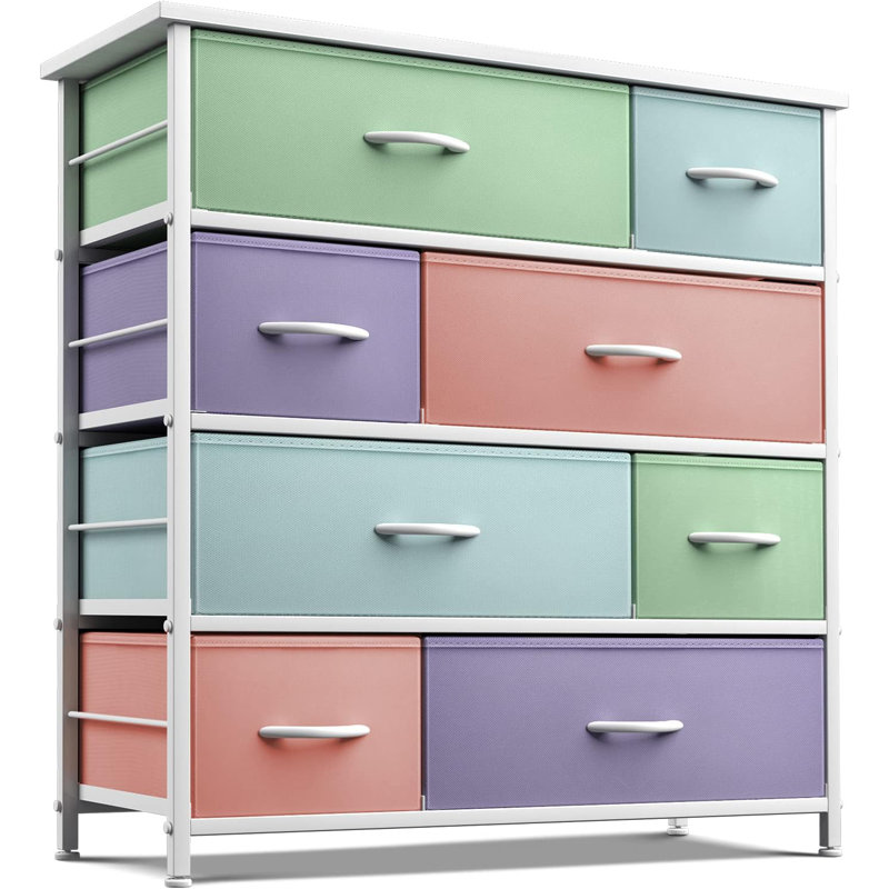 Commode 8 tiroirs - Bleu sarcelle, Pastel