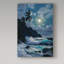 Art mural sur toile tendue - «Waves Under The Moon 2» par Anthony Casay pour décoration de salon, de chambre à coucher ou de bureau - 22 x 32-25326426
