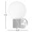Drake 1-Light Metal and Glass Armed Sconce