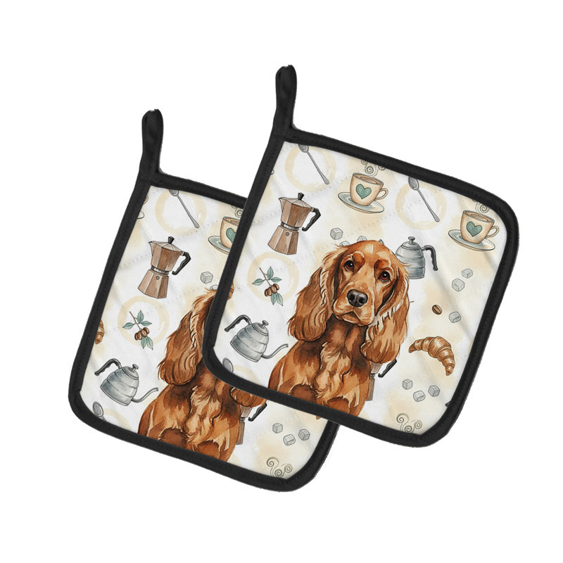 Paire de porte-cafetières Red English Cocker Spaniel