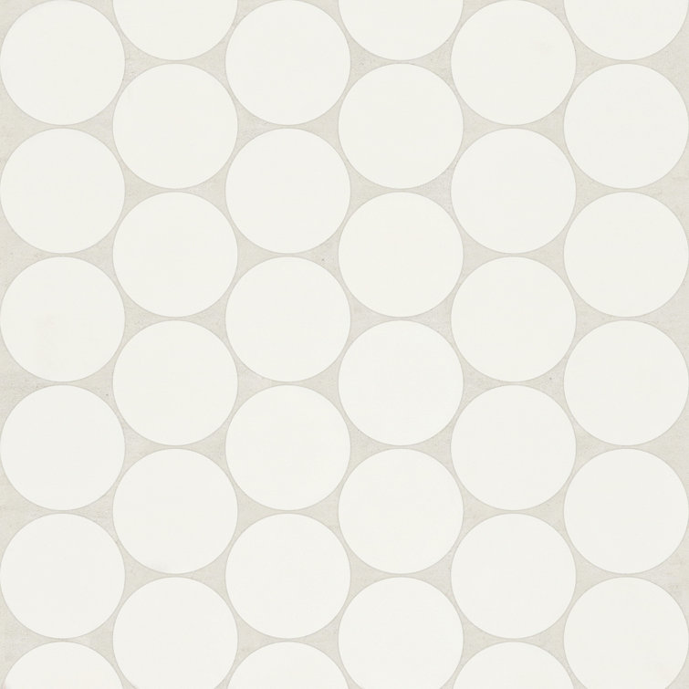 Marin 2" x 2" Penny Round Matte Porcelain Mosaic Tile