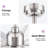Oversized 72" Modern Smart Ceiling Fan with LED Light, Remote and Work with Tuya APP-1130906941