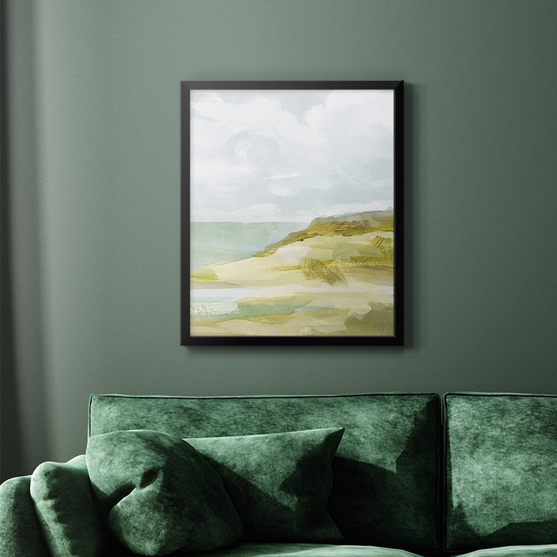 Toile encadrée de qualité supérieure Inlet Impression II - prête à être accrochée, Noir, H 24 po x l 20 po