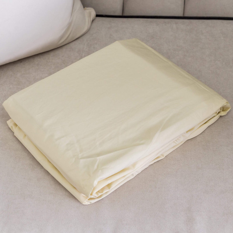 100% Cotton Fitted Sheet, California King Fitted Sheet, Yellow
