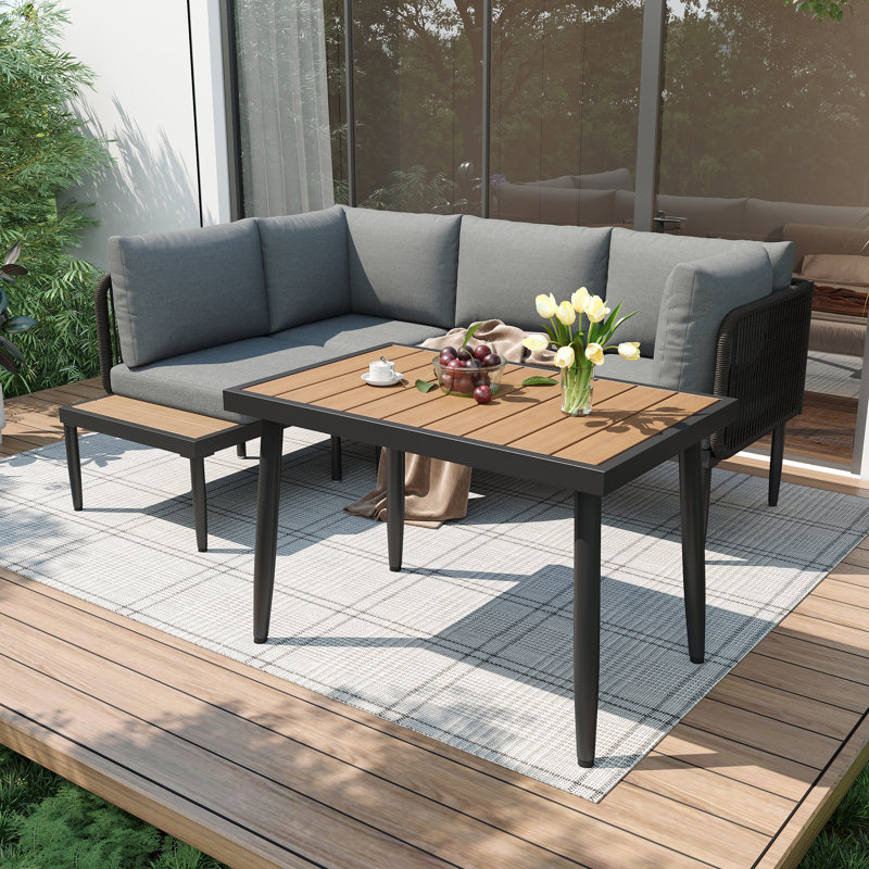 4 - Person Outdoor Corner Dining Set