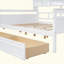 Lit de jour, support en lattes de bois, avec tablettes de chevet et deux tiroirs-1022643519-1022643518