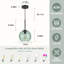Luminaire suspendu simple en verre à motif d'eau, base E26-1444659973