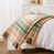 Orange / carreaux verts