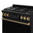 Gordon Ramsay by THOR Kitchen 36 Inch Professional Gas Range with Tilt Panel Touch Control in Black/Bronze-117318979-117318977