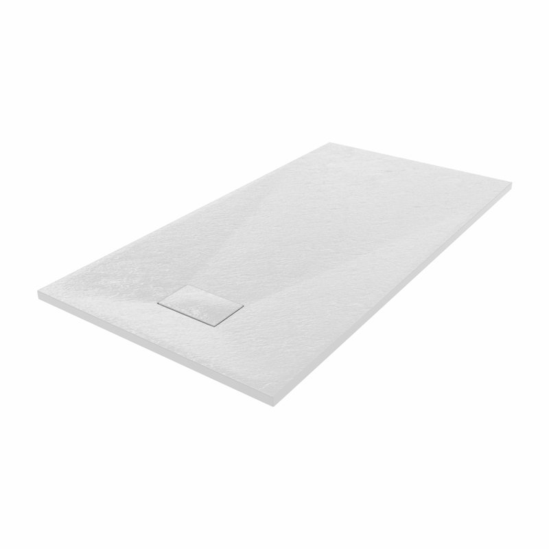 Bozidar W 32mm D Rectangle Shower Tray, 150cm H x 80cm W x 3.2cm D, White