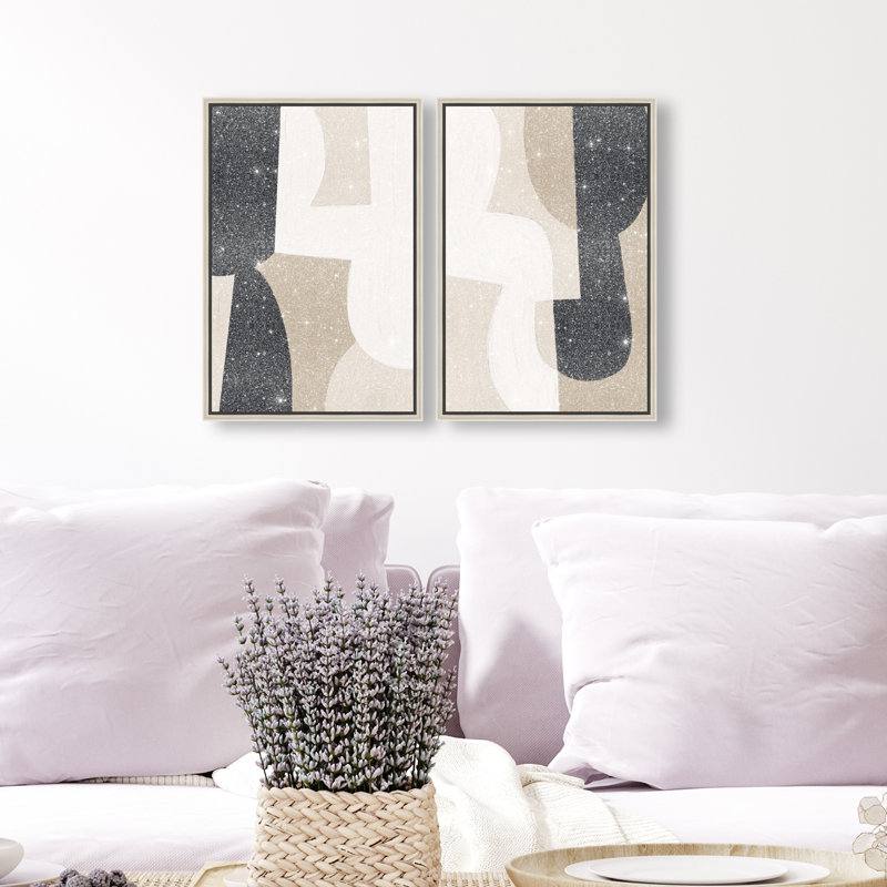 El Modernista Set Set by Oliver Gal, 11"H x 16"W, Silver Floater Frame