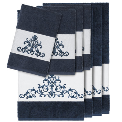 Ensemble 8 serviettes de bain en coton turc
