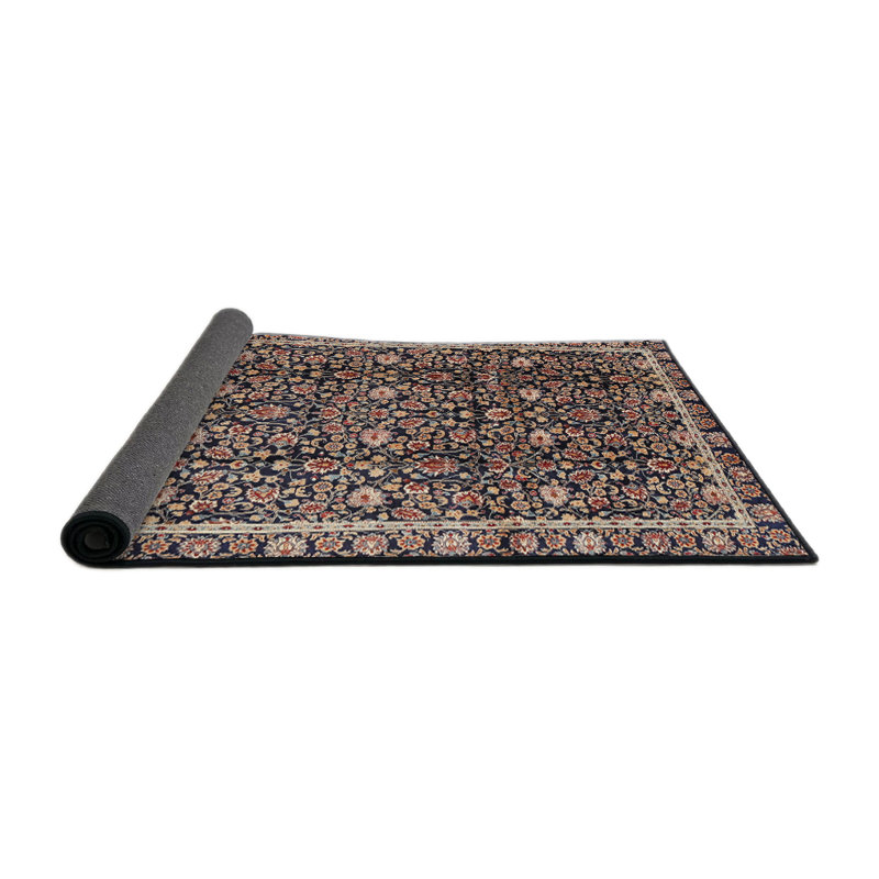 Noir/beige oriental Tapis décoratif, Rond 3 pi
