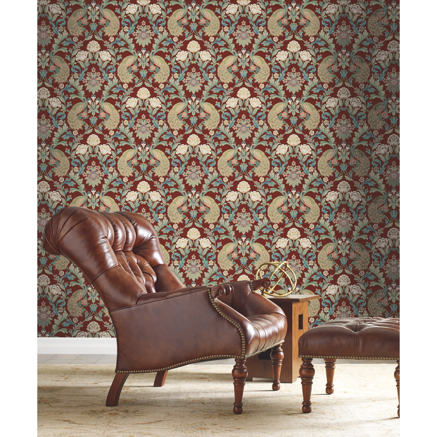 Harmony Floral Wallpaper, Red