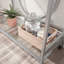 Chariot-bar, finition grise