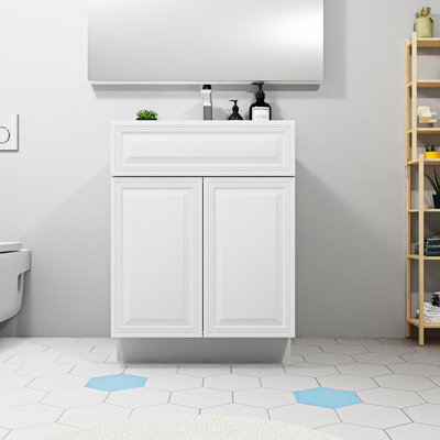 24" Single Bathroom Vanity Base Only in Antique White